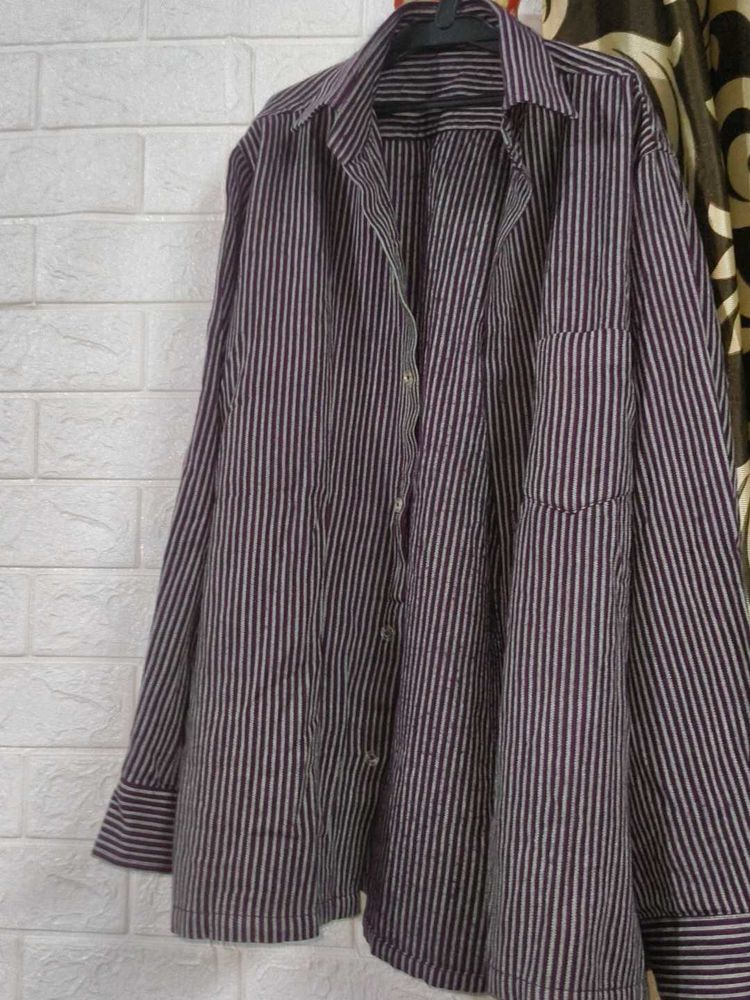 Men's Striped Casual Shirt