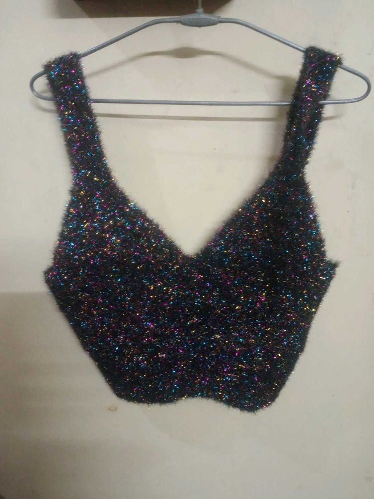 Sparkly Cropped Top