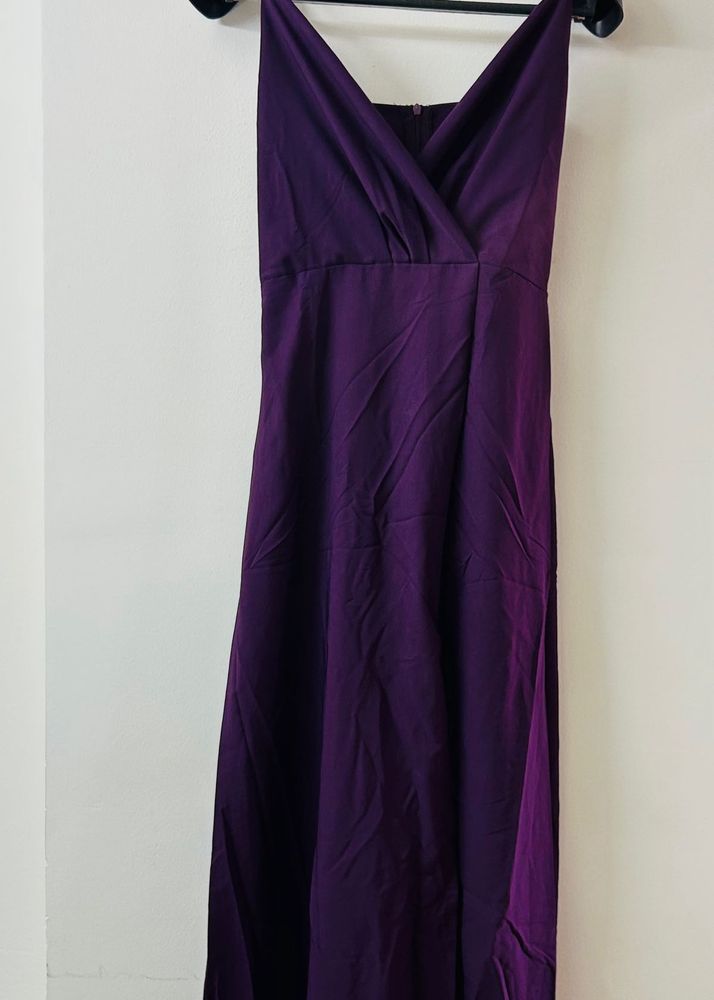 Elegant Purple Maxi Dress