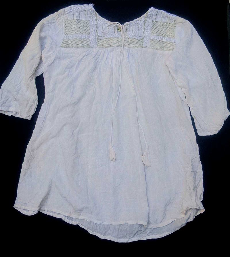 White cotton kurti / top🤍