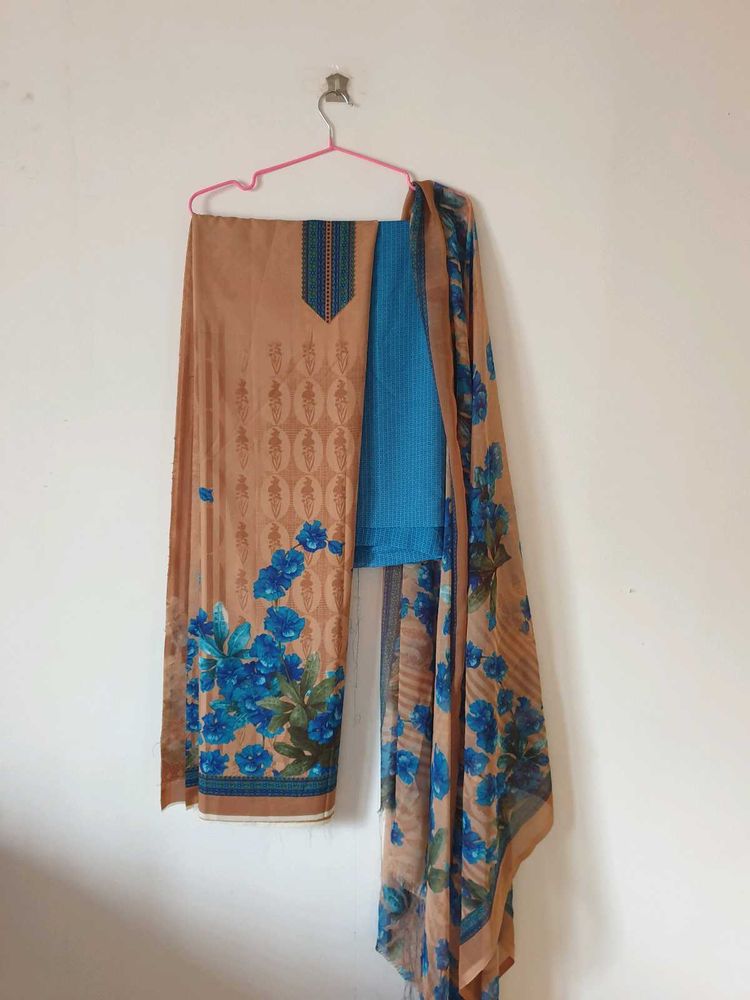 Sepia Floral Dream suit Material