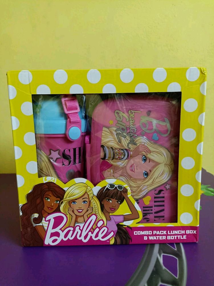 Barbie Combo Pack Lunch Box And Water Bottle New