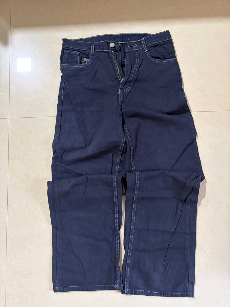dark wash womens wide leg jeans