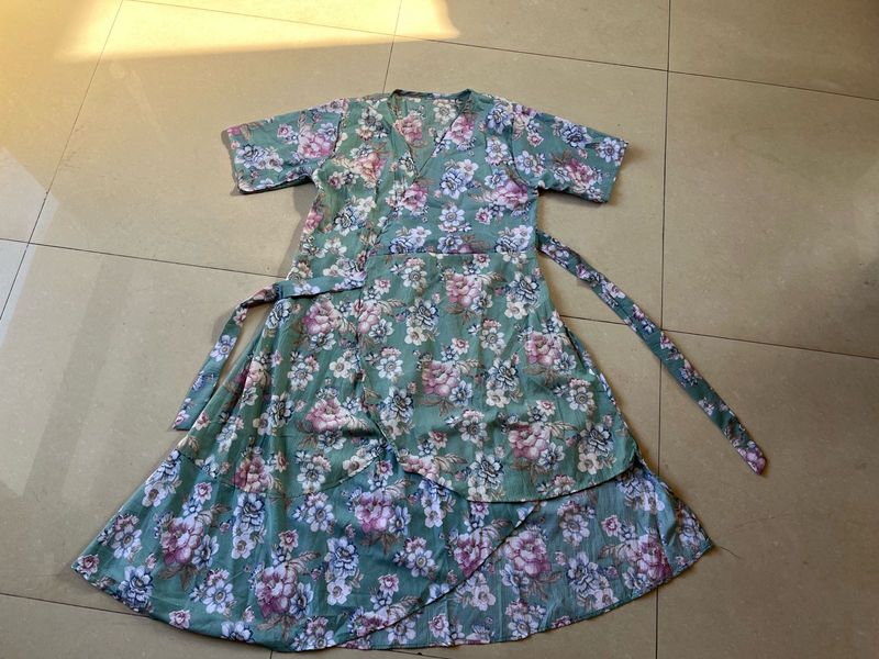 Floral Wrap Dress
