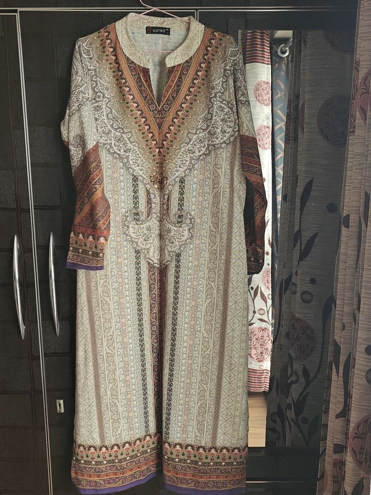 Woolen Printed Kurta