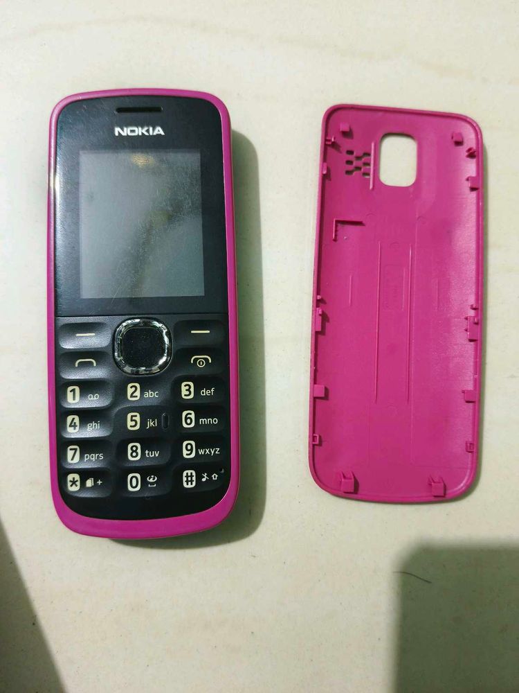 Nokia Pink Mobile Phone with Back Cover
