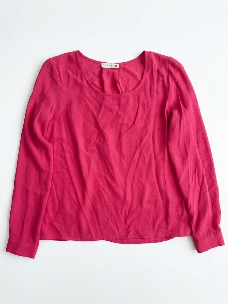 Vibrant Pink Long Sleeve Top