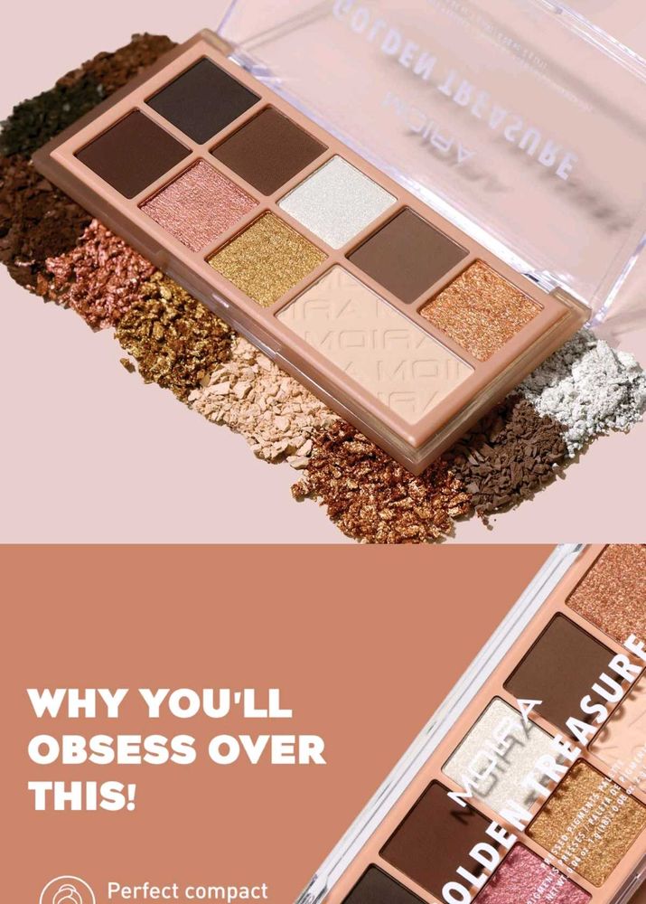 MOIRA - Golden Treasure Pressed Pigment Palette