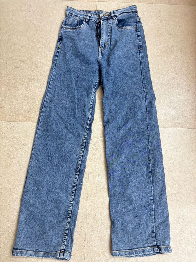 Denim blue jeans