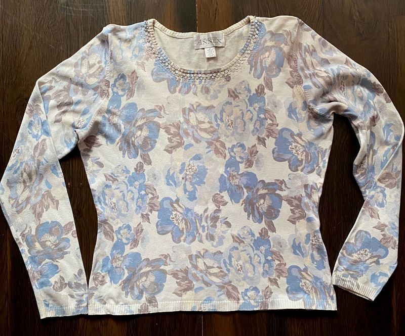 Floral Print Long Sleeve Top