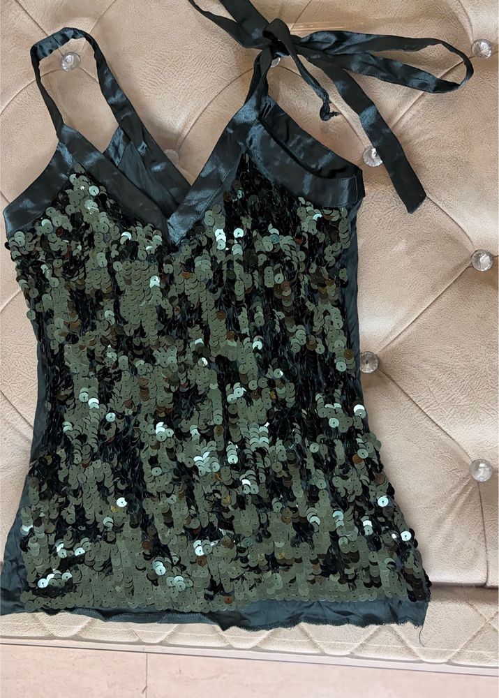 NEW IN ! Sparkly Sequin Halter Top