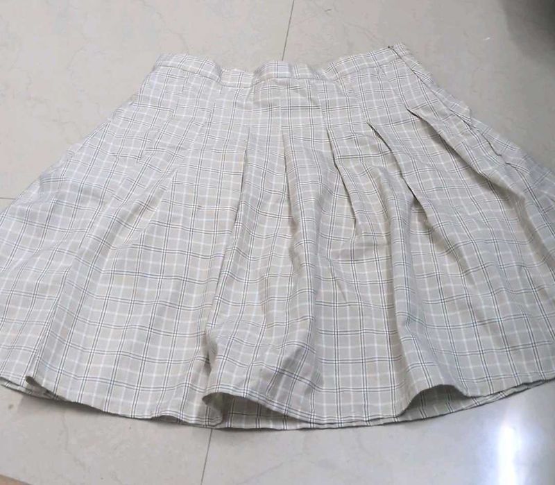 Shoujo Pleated Plaid Mini Skirt