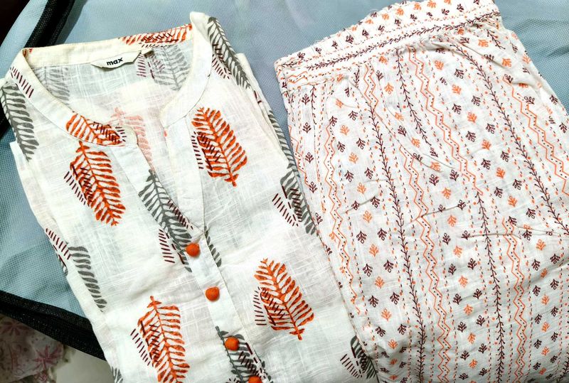 MAX Women Kurta Set Cotton XXL