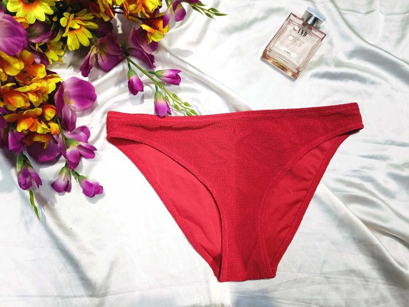 🇳🇿💫🎀Vibrant Radish Textured Bikini Bottom