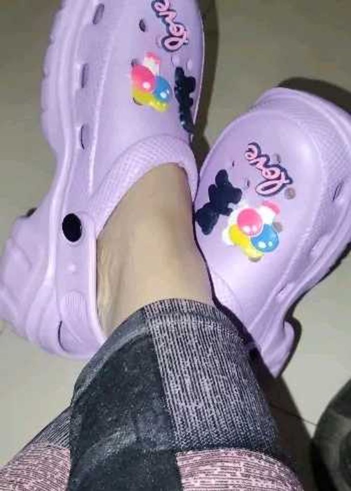 Cute Purple Clog Sandals
