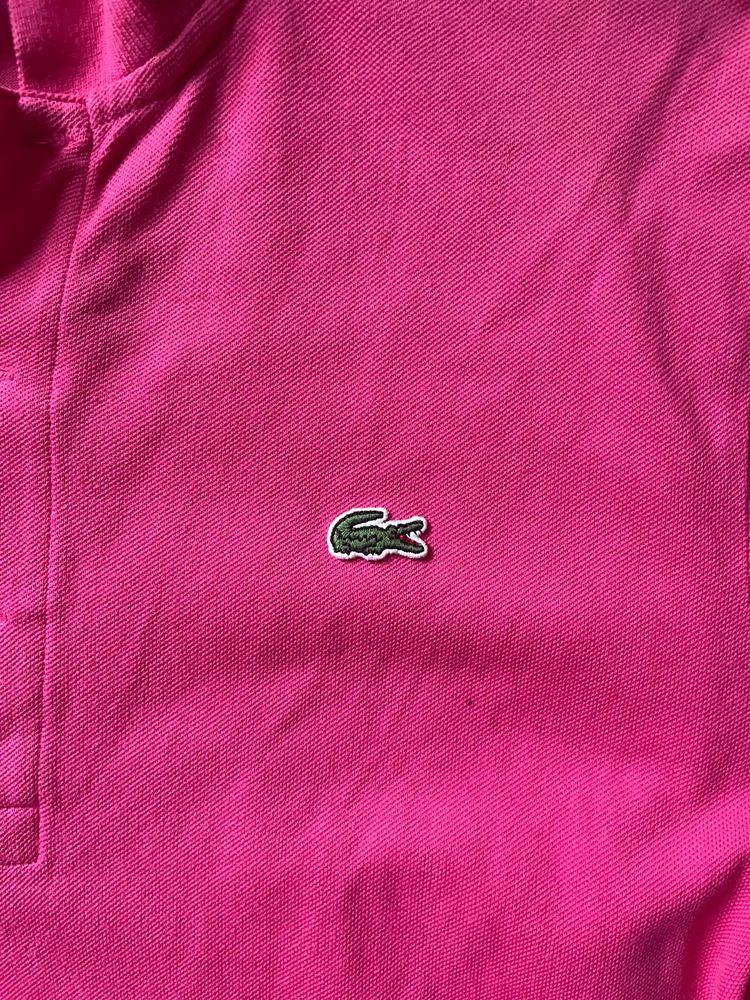 Pink Lacoste Polo Shirt