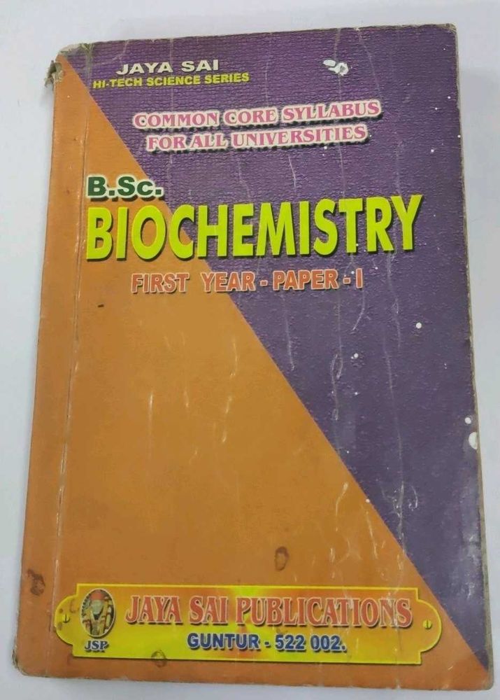 B.Sc. Biochemistry - First Year