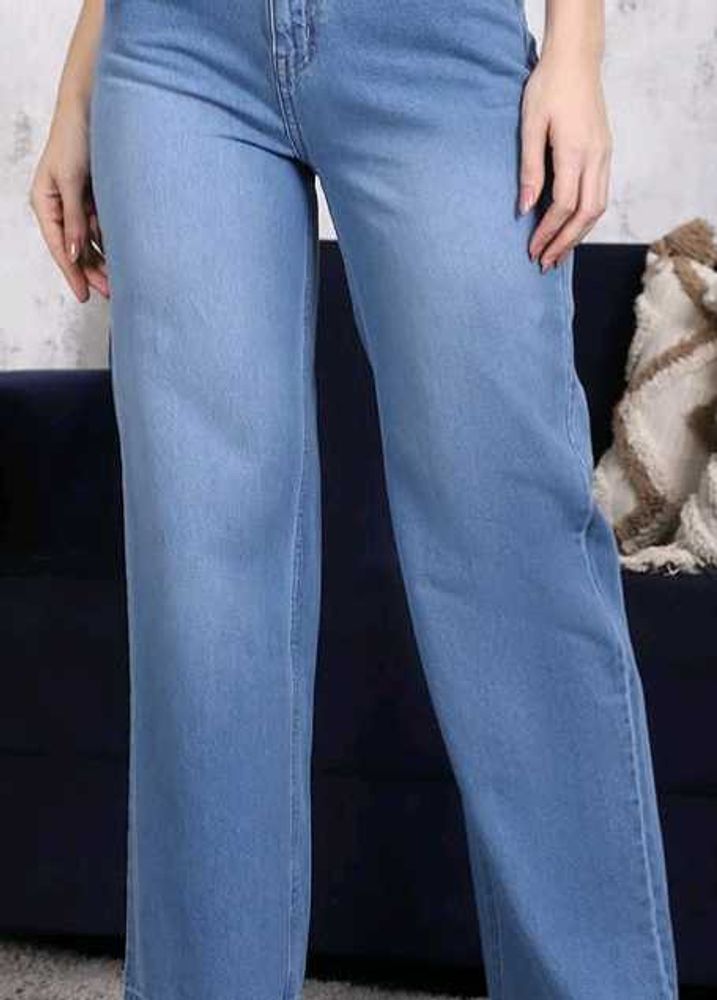 Wide Leg Denim Jeans
