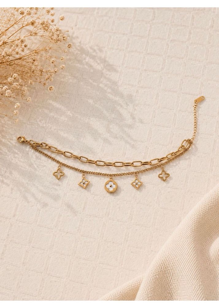 Two-Layered Charm Bracelet Anti-tarnish
