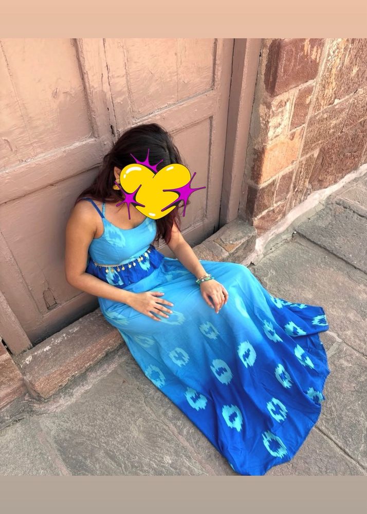 Blue Ombre Print coords set