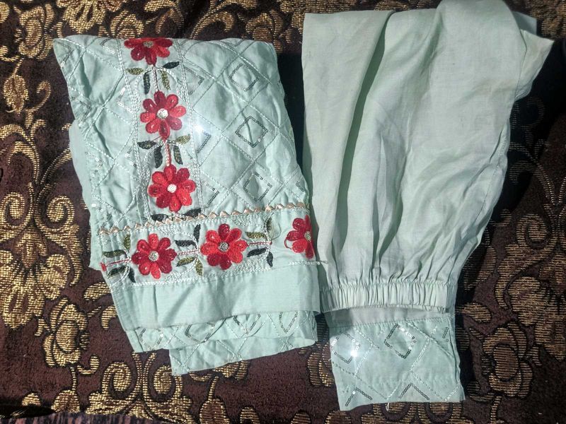 A Beautiful Co-ord Set With Embroidery