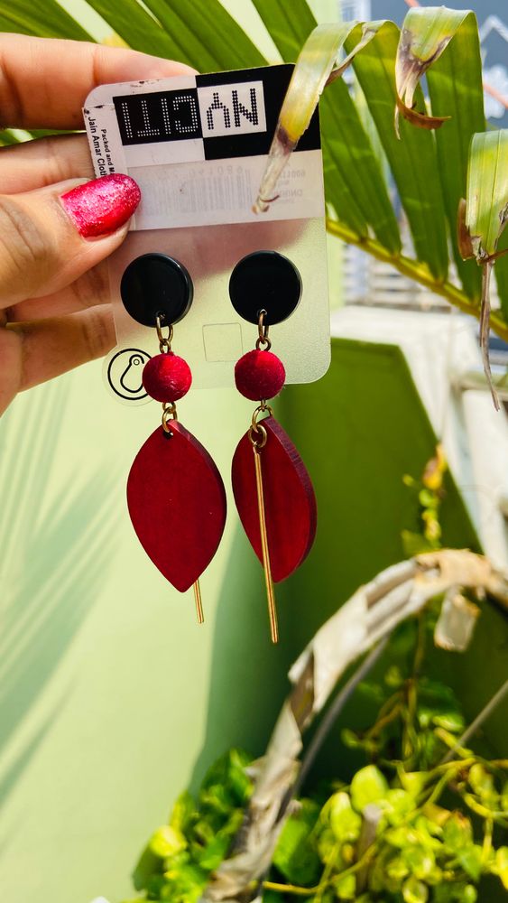 wooden earrings