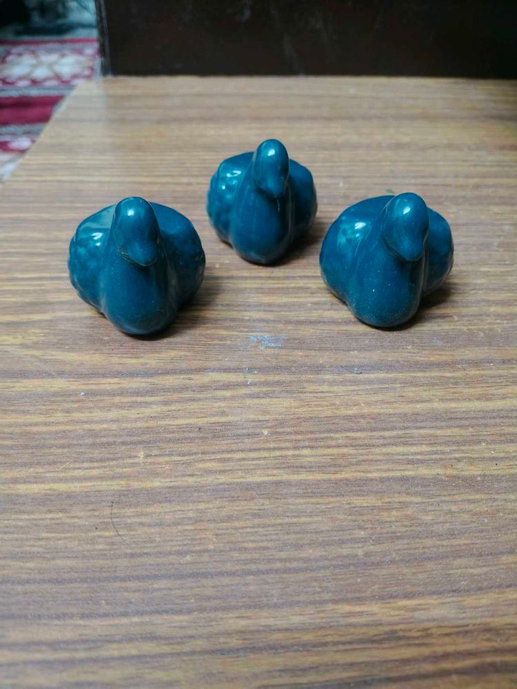Ceramic Duck Figurines (Set of 3)