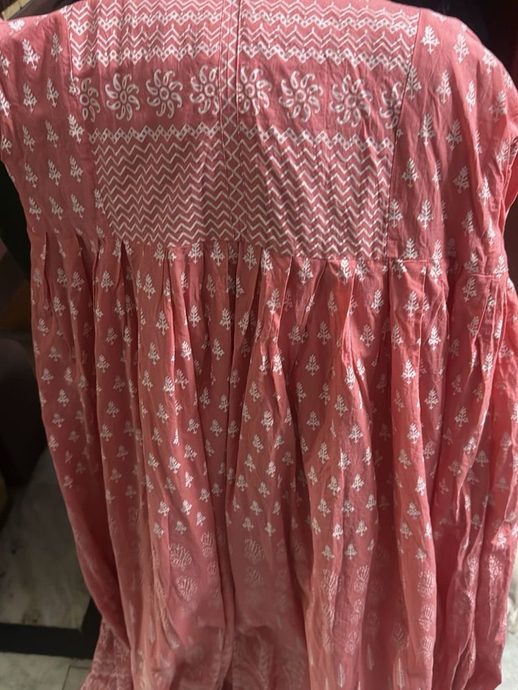 Charming Pink Printed Kurta