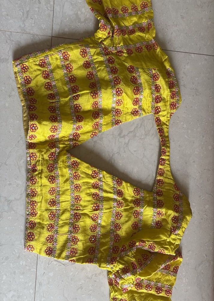 Yellow Floral Blouse