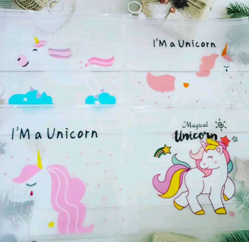 Set Of 12 Unicorn Multi Purpose Pouches