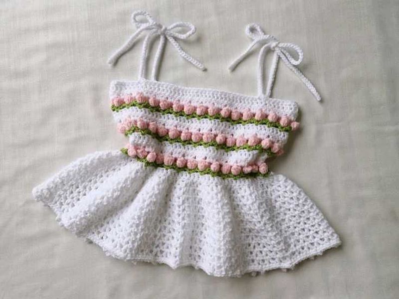 Handmade Crochet Baby Dress