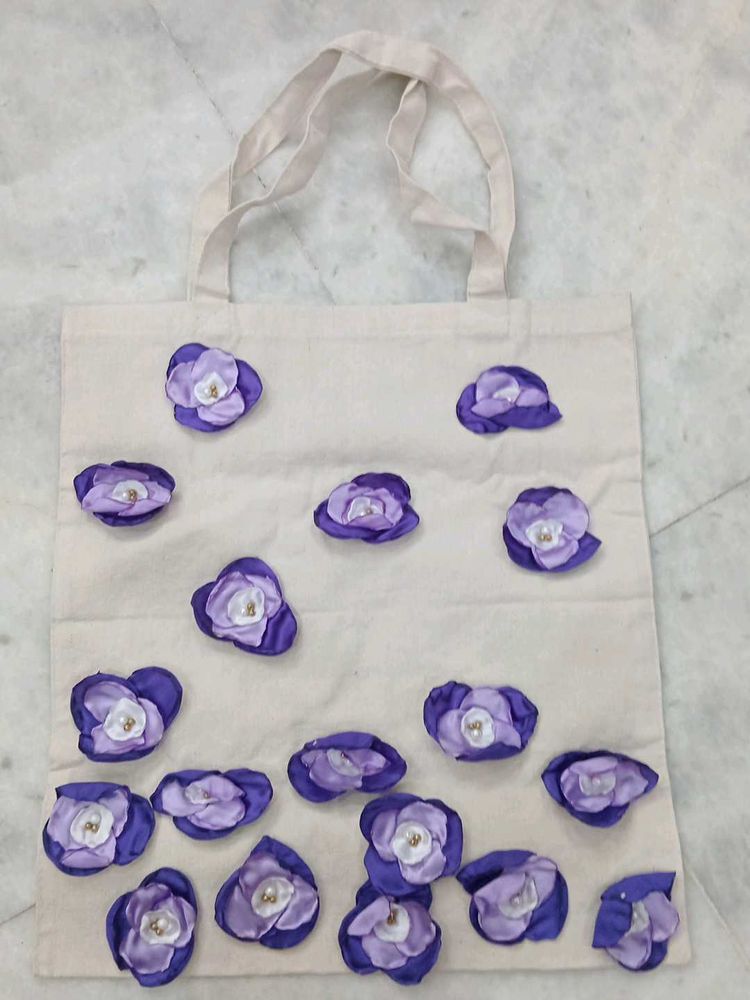 Floral Canvas Hand bag