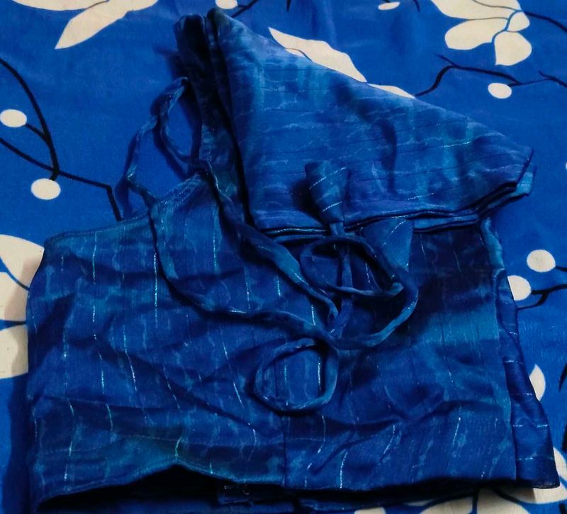 Vibrant Blue Ethnic Blouse