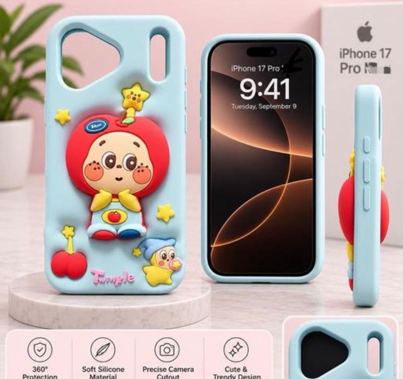 New Cute Cartoon iPhone 17 pro Case