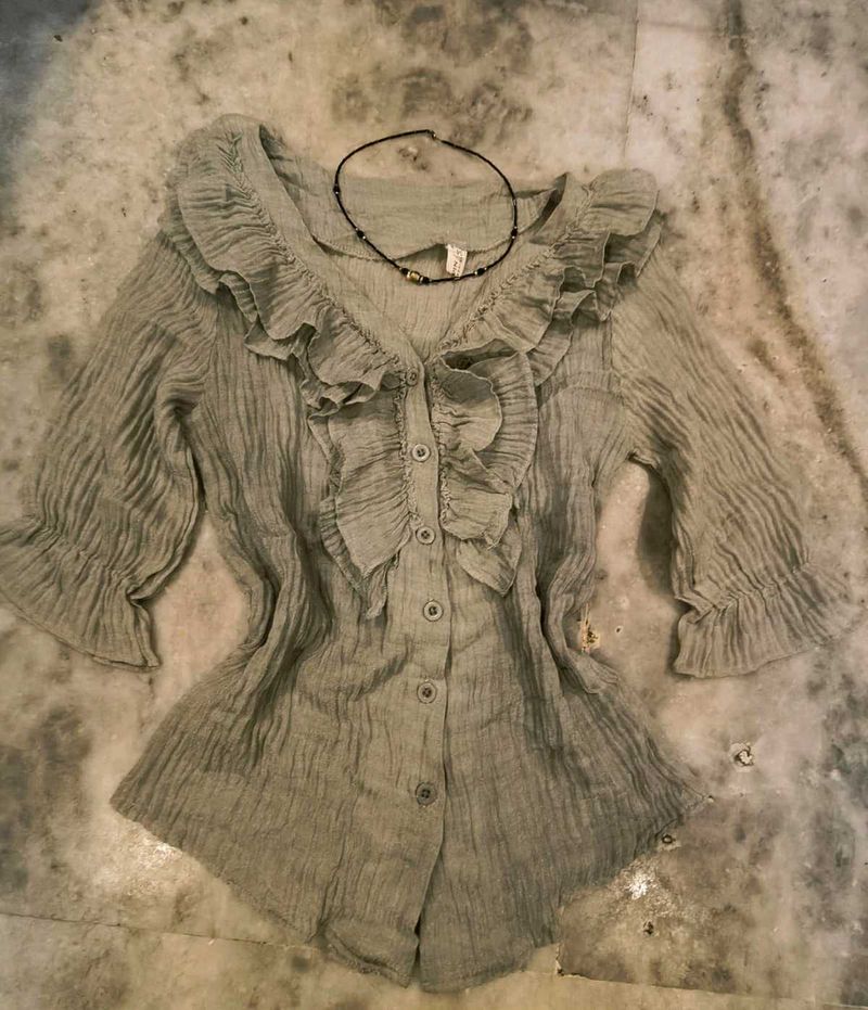 Boho Ruffle Blouse