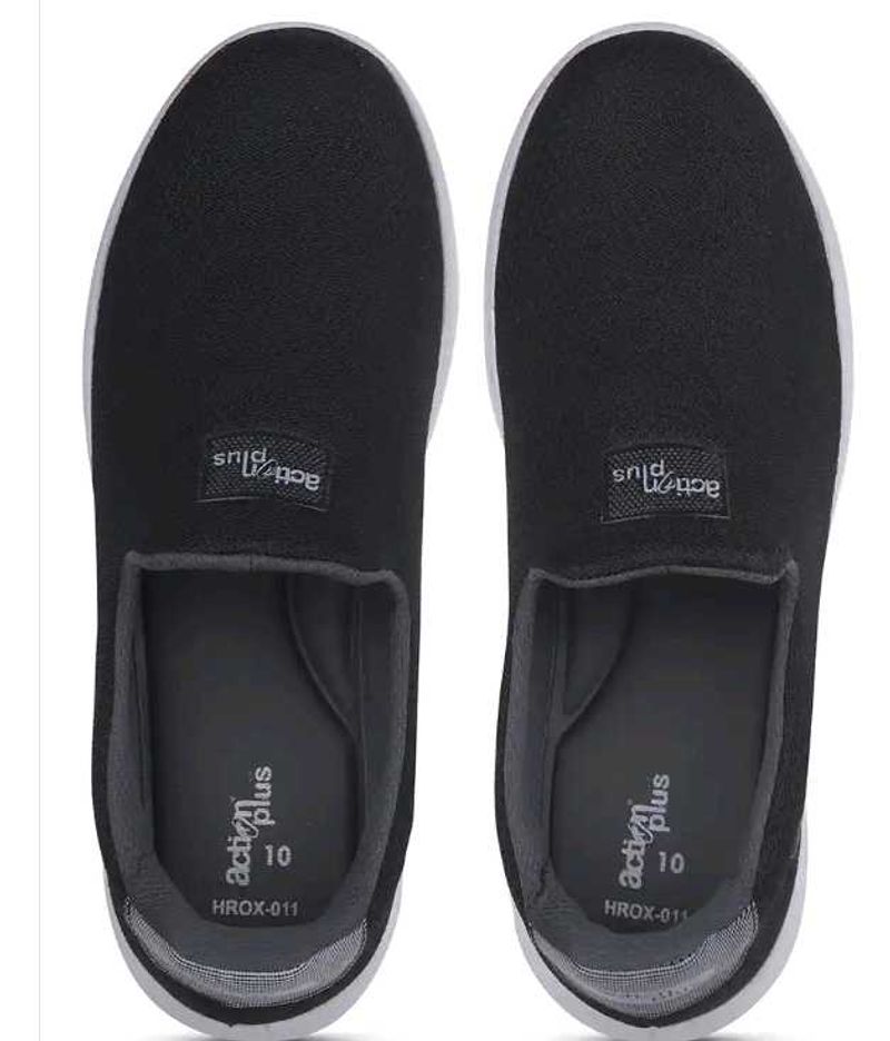 Men’s Black Slip-On Casual Shoes