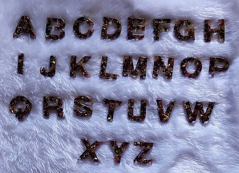 Alphabet Resin Charms