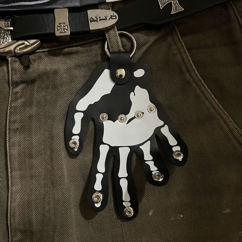 Skeleton Hand Keychain