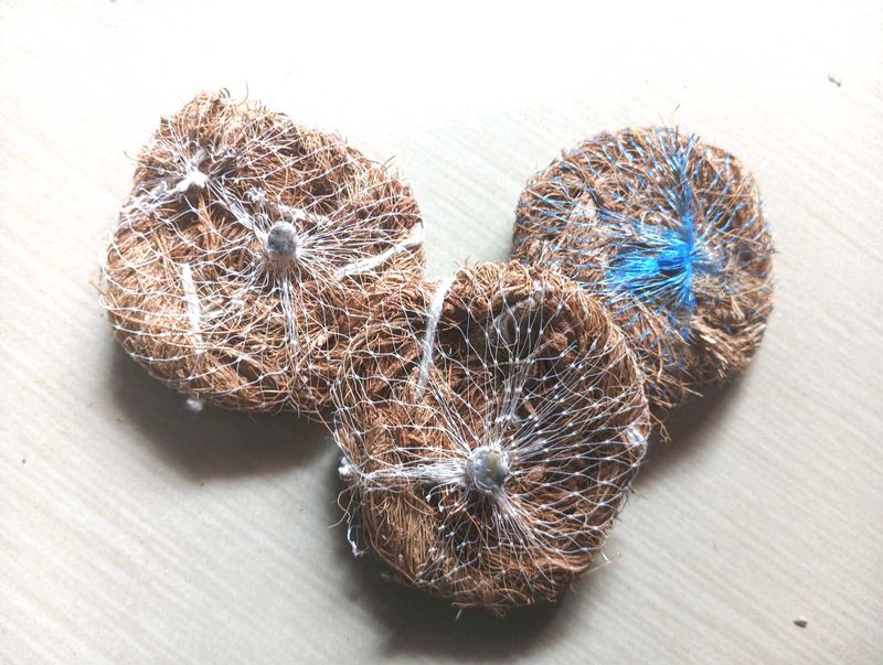 Homemade coconut coir Body Scrubber 3