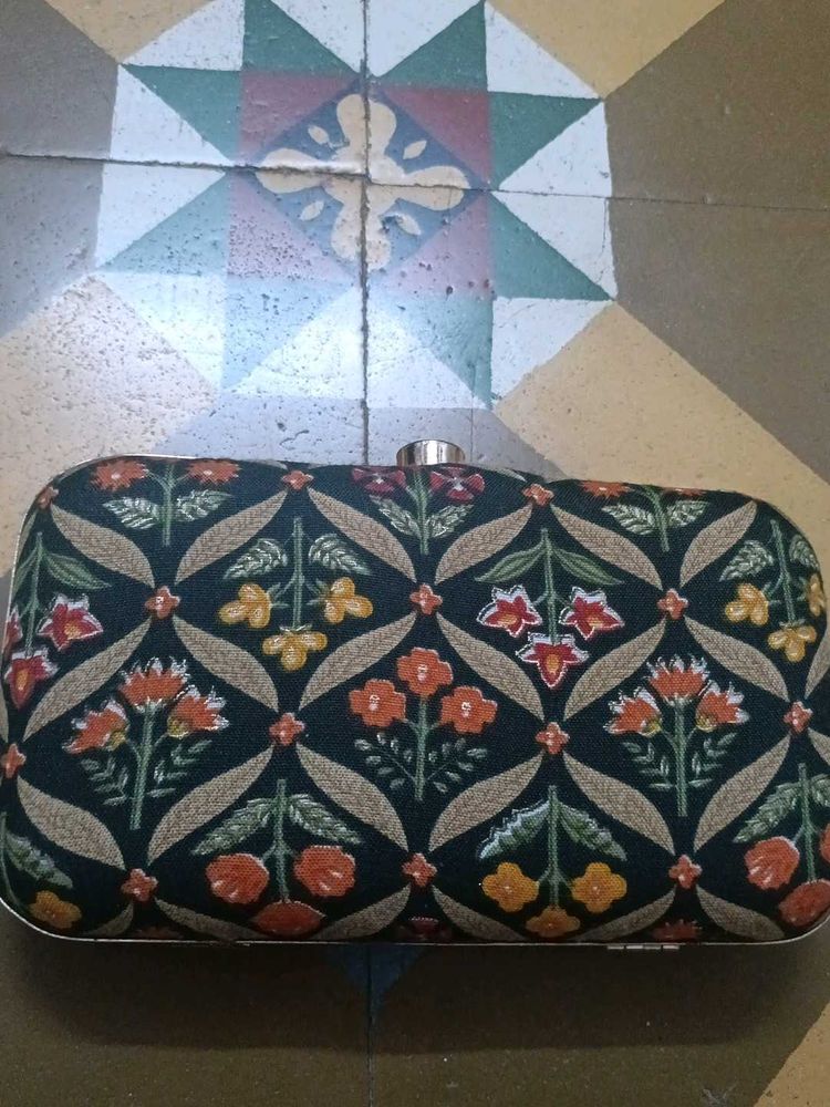 Floral Print Clutch