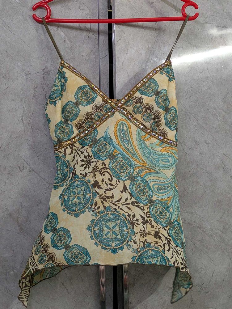Boho Beaded Paisley Camisole