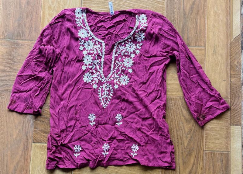 Women's Magenta Kurta