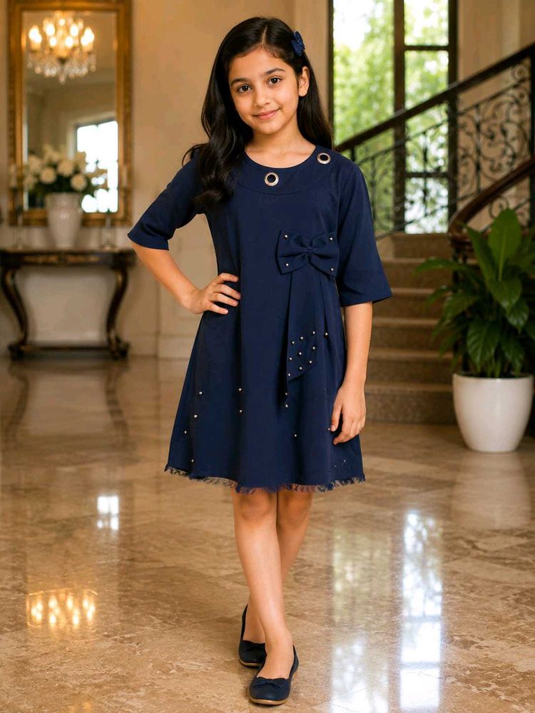 Navy Blue Party Dress