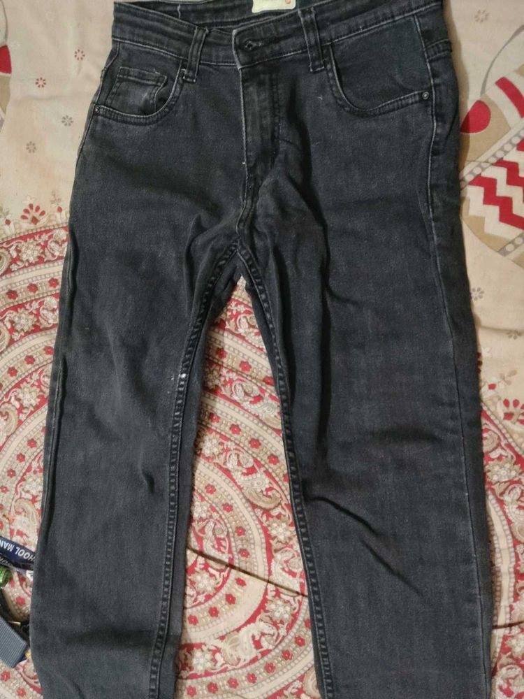 Classic Grey Denim Jeans