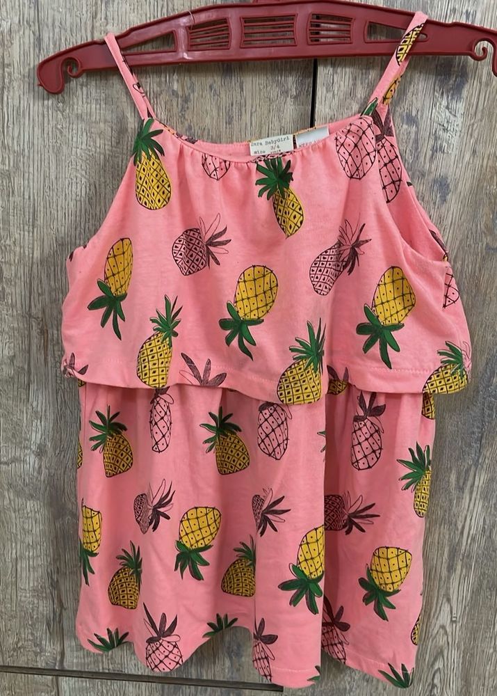 ZARA Pineapple Print Top