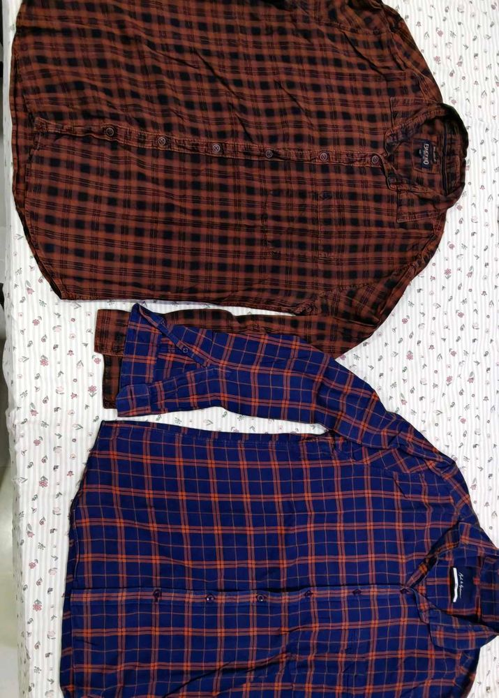Men's Plaid Button-Down Shirts (2-Pack)