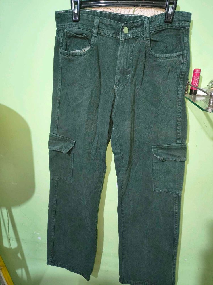 Dark Green Cargo Pants