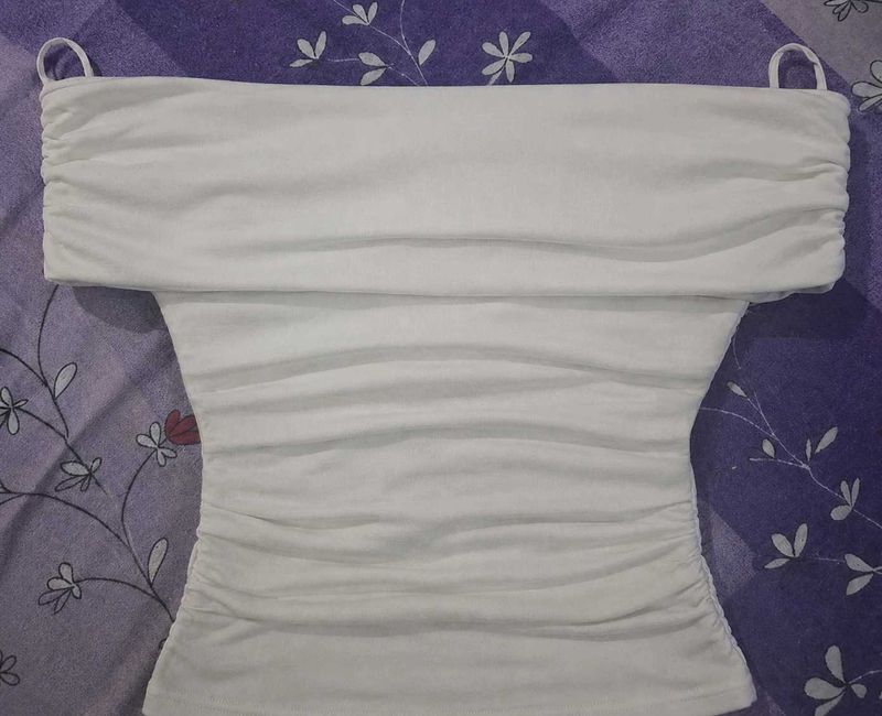 Off-Shoulder Ruched Top