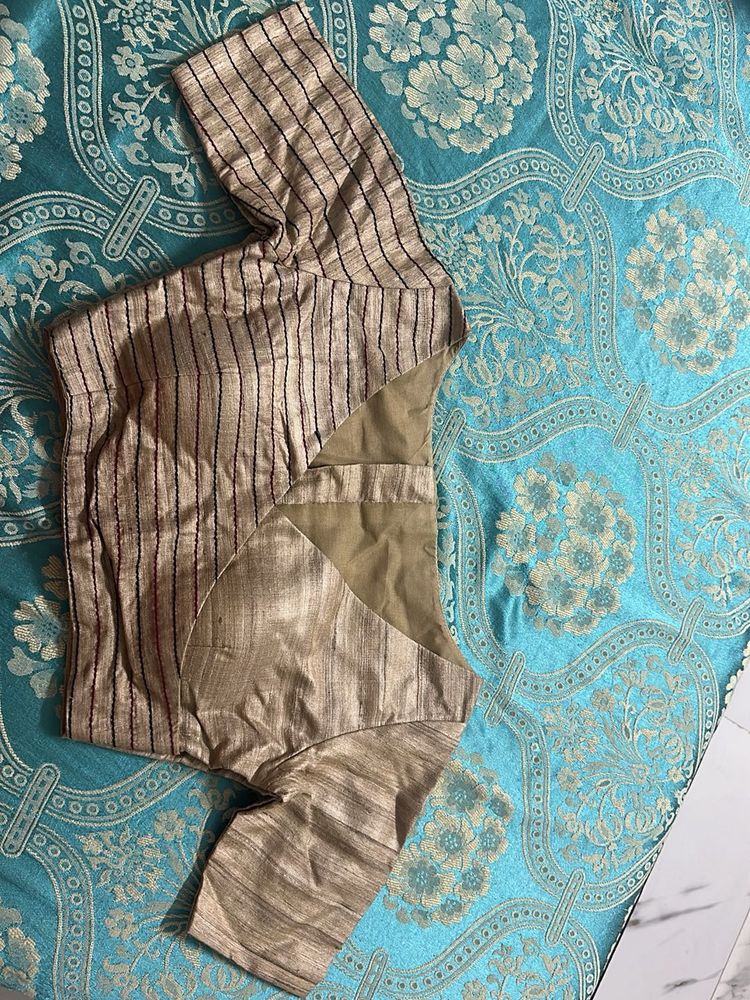 Elegant Beige party Wear Blouse
