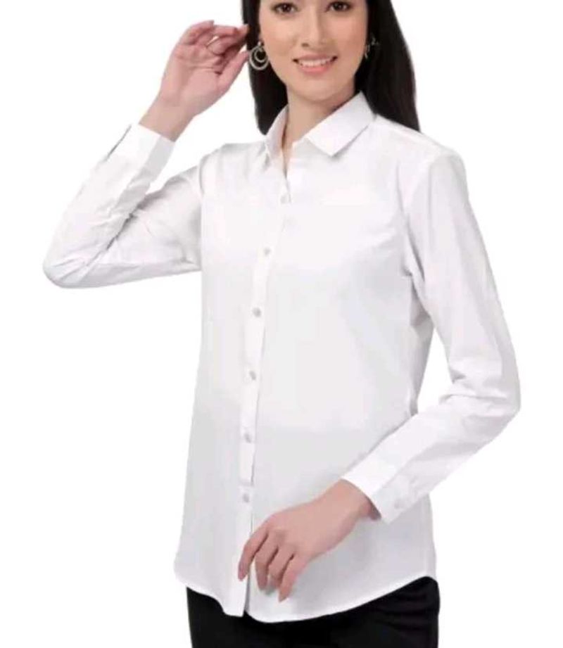 Classic White Button-Up Shirt